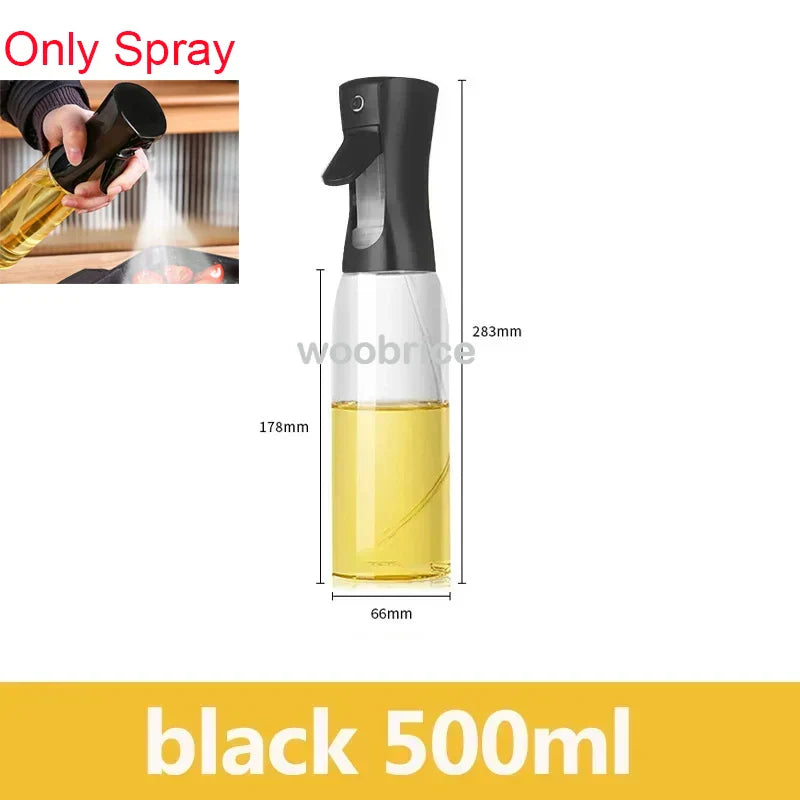 2-in-1 Kitchen Spray Oil Dispenser (500ml) – Refillable Oil Sprayer for Air Fryer, Salad, Grilling & Roasting