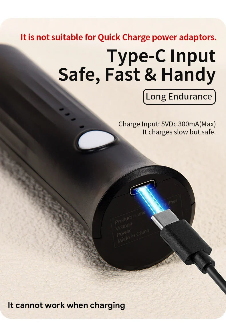 Wireless Milk Frother Electric Type-C Handheld Blender Stainless Steel Mini Coffee Maker Whisk Mixer For Coffee Cappuccino Cream